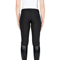 Equiline Women's X Shape Knee Grip Breech 25 Equiline Women's X Shape Knee Grip Breech -Equestrian Supplies Shop EQline 181 N08674 XShapeKG Black Back