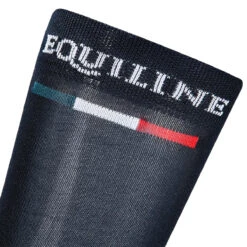 Equiline Silver Plus Light Sock -Equestrian Supplies Shop EQline 181 T11203 002 Blue Logo