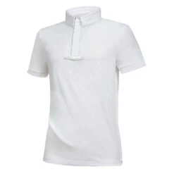 Equiline Men's CeliraC Competition Polo -Equestrian Supplies Shop EQline H00540 CeliraC White