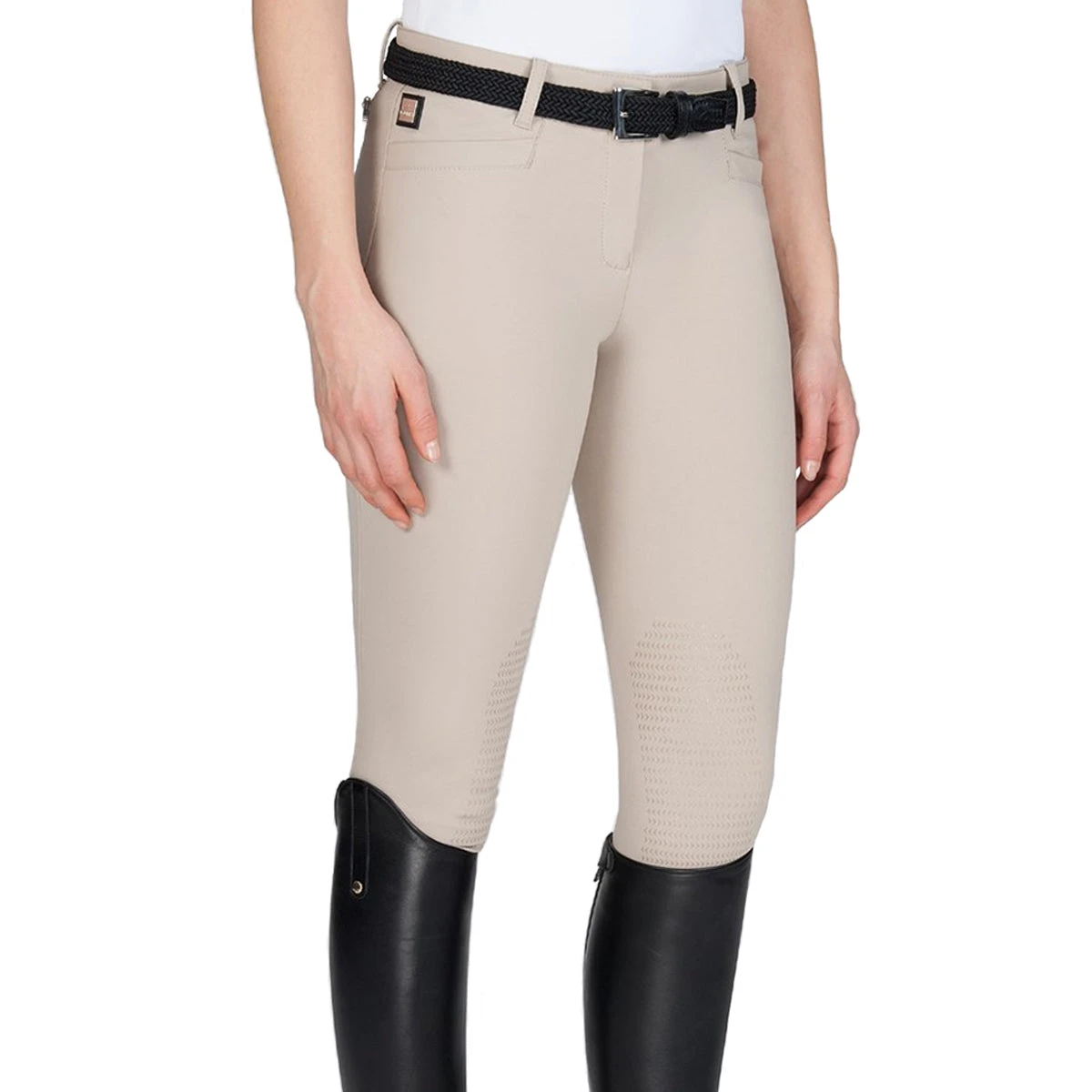 Equiline Women's Ash Riding Breeches With X-Grip Knee Patch 3 Equiline Women's Ash Riding Breeches With X-Grip Knee Patch
