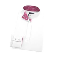 Essex Classics Ladies "Zoomin' Flamingos" Talent Yarn Straight Long Sleeve Collar Show Shirt