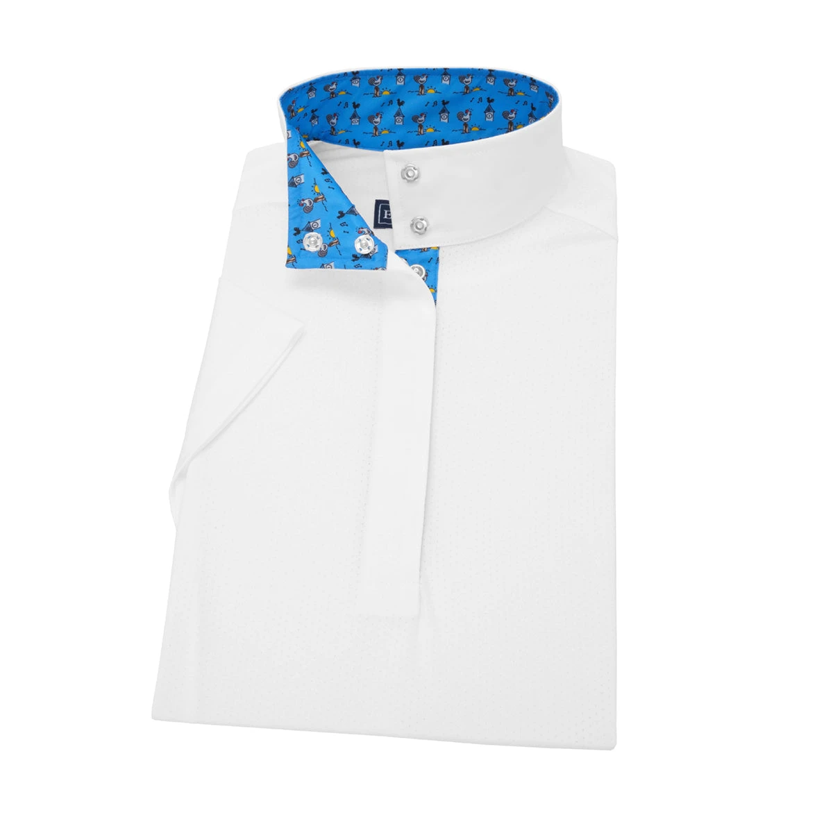 Essex Classics Ladies "Roosters" Talent Yarn Straight Collar Short Sleeve Show Shirt 3 Essex Classics Ladies "Roosters" Talent Yarn Straight Collar Short Sleeve Show Shirt