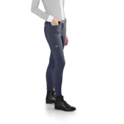 EGO 7 Women's Jumping EJ Knee Patch Breech - Seasonal -Equestrian Supplies Shop Ego7 EJ Breeches Violet.Grey