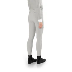 EGO 7 Women's Jumping EJ Knee Patch Breech -Equestrian Supplies Shop Ego7 Jumping.EJ Ice.Grey Side
