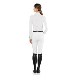 EGO 7 Women's Nina Long Sleeve Show Shirt -Equestrian Supplies Shop Ego7 Womens.Nina .LS .Show .Shirt White Back