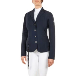 Equiline Airbag Compatible Show Coat 9 Equiline Airbag Compatible Show Coat -Equestrian Supplies Shop Equiline 181 M08716 002 Airbag.Compatible.Show .Coat Blue 00