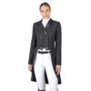 Equiline Women's Grag Satin Collar Tailcoat 2 Equiline Women's Grag Satin Collar Tailcoat -Equestrian Supplies Shop Equiline 222 M00474 006 Graeg Satin.Collar.Tailcoat Black 00