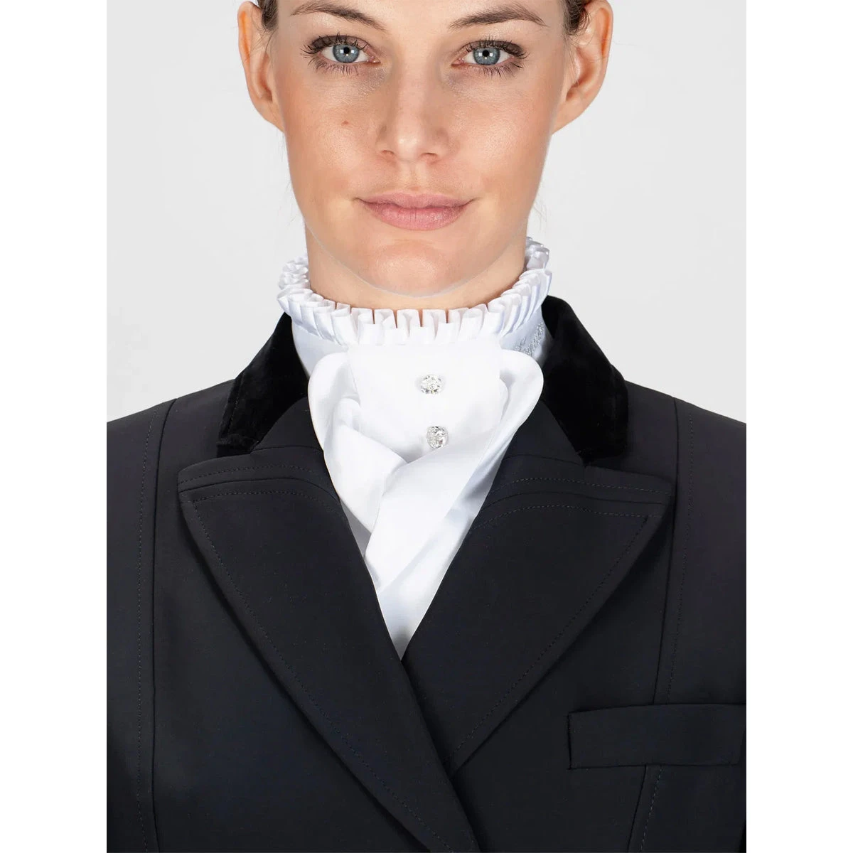 Equiline Adel Pleated Collar Stock Tie 3 Equiline Adel Pleated Collar Stock Tie