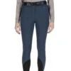 Equiline Women's EricieK B-Move Light UV Protection Knee Patch Breeches -Equestrian Supplies Shop Equiline EricieK B Move UV.Protection Light.KP .Breeches Diplomatic.Blue 01