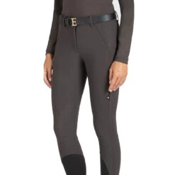 Equiline Ettiek Women's B-Move Knee Grip Breeches -Equestrian Supplies Shop Equiline Ettiek.B.Move .KG .Breeches Liquorice Front