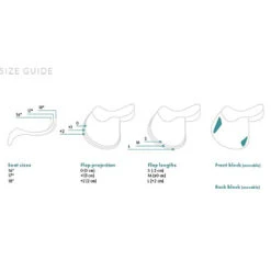 Equiline American Hunter Jumping Saddle -Equestrian Supplies Shop Equiline Saddle Size.Guide