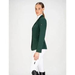 Equiline Women's GAIT Show Coat In X-Cool Evo -Equestrian Supplies Shop Equiline XCool green 91066.1587582463.1280.1280
