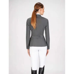 Equiline Women's GAIT Show Coat In X-Cool Evo -Equestrian Supplies Shop Equiline XCool grey 78889.1587582465.1280.1280