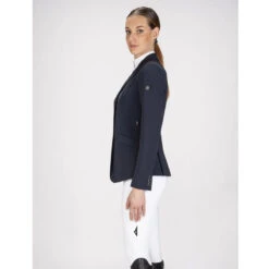 Equiline Women's GAIT Show Coat In X-Cool Evo -Equestrian Supplies Shop Equiline XCool navy 91680.1587582463.1280.1280