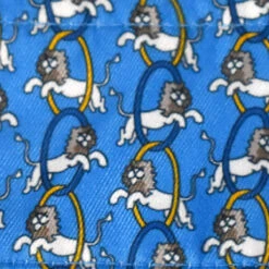 Essex Classics Ladies "Lions" Talent Yarn Straight Collar Long Sleeve Show Shirt -Equestrian Supplies Shop Essex.Classics Show.Shirt ESL32 W2 Blue.Lions Straight Swatch 00