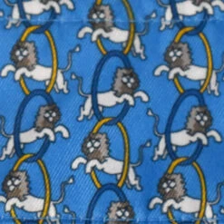 Essex Classics Girls "Lions" Talent Yarn Wrap Collar Long Sleeve Show Shirt -Equestrian Supplies Shop Essex.Classics Show.Shirt SRG32 W2 Blue.Lions Wrap Swatch 00