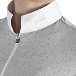 Equiline Women's ClaraC Competition Polo Shirt -Equestrian Supplies Shop H00871 EQline ClaraC Ice Detail