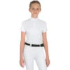 Equiline JupiterK Girl's Short Sleeve Show Shirt -Equestrian Supplies Shop H05017 EQline JupiterK White
