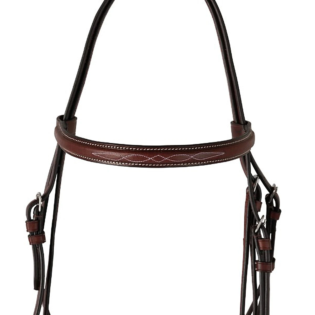 Huntley Equestrian Classic Fancy Stitched Hunter Bridle With Reins 4 Huntley Equestrian Classic Fancy Stitched Hunter Bridle With Reins - Image 2