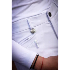 Jump'in Unisex Junior Sacha Breeches -Equestrian Supplies Shop Jump.In Unisex.Junior.Sacha .Breeches White Front.Pocket