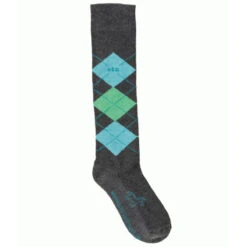 USG Karo Socks 36 USG Karo Socks -Equestrian Supplies Shop KARO KL.USG Socks Lt.Grn .Grey Front