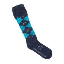 USG Karo Socks 31 USG Karo Socks -Equestrian Supplies Shop KARO KL.USG Socks Navy.Lake .Bl Front