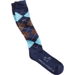 USG Karo Socks 26 USG Karo Socks -Equestrian Supplies Shop KARO KL.USG Socks Nvy.Brn .Bl Front