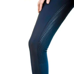 KL Select Gabrielle Knee Patch Breech -Equestrian Supplies Shop KLSelect Gabrielle.FS .Breach Navy.Black Leg