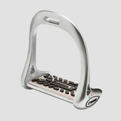 Lorenzini Jumping Stirrups With Rubber Tread -Equestrian Supplies Shop L61MSTR6500100UNI 01 rbr.ttnm .almnm jmp.strp