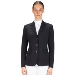 Equiline Women's Hayley Hunter Show Coat In X-Cool Evo -Equestrian Supplies Shop M00874 EQuiline Hayley.Hunter Black