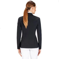 Equiline Women's Hayley Hunter Show Coat In X-Cool Evo -Equestrian Supplies Shop M00874 EQuiline Hayley.Hunter Black Back