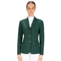 Equiline Women's Hayley Hunter Show Coat In X-Cool Evo -Equestrian Supplies Shop M00874 EQuiline Hayley.Hunter Green