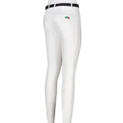 Equiline JhoanK Boy's Knee Patch Breeches 15 Equiline JhoanK Boy's Knee Patch Breeches -Equestrian Supplies Shop N03018 EQline Jhoank White Back