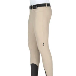 Equiline GrantK Men's B-Move Knee Grip Breeches -Equestrian Supplies Shop N08479 EQline GrentK Beige Side