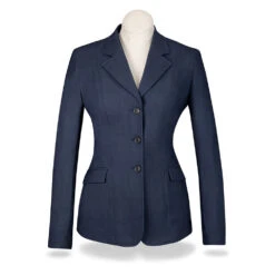 RJ Classics Shore Girl's Show Coat -Equestrian Supplies Shop Navy Plaid 85198.1578330628.1280.1280