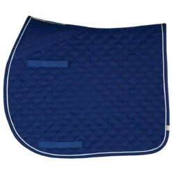 Lettia Coolmax AP Saddle Pad -Equestrian Supplies Shop Royal White Piping