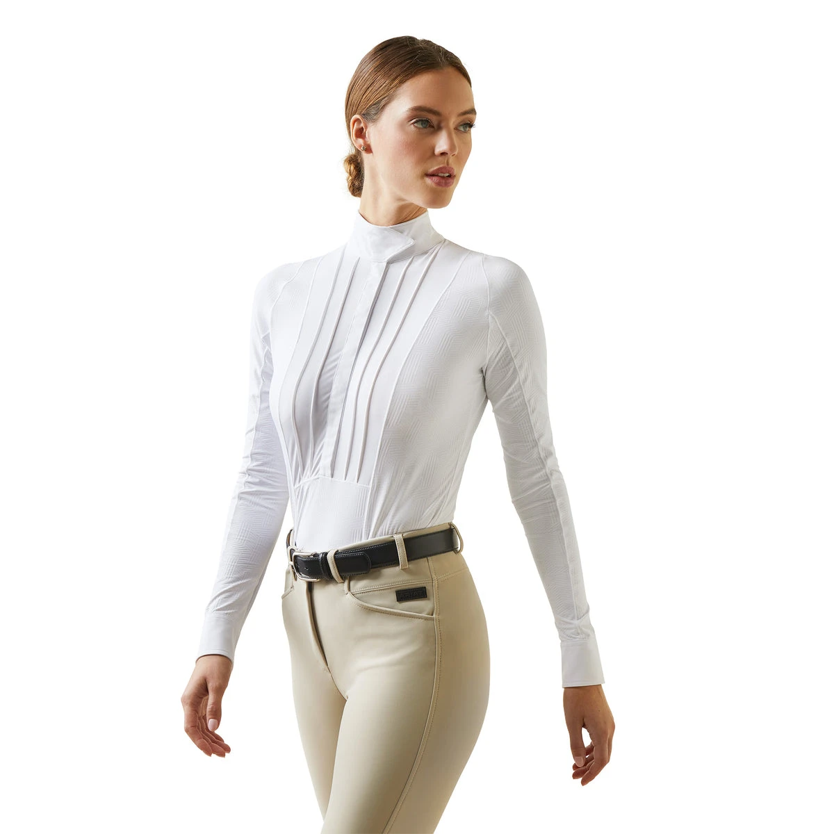 Ariat Womens Luxe Long Sleeve Show Shirt 4 Ariat Womens Luxe Long Sleeve Show Shirt - Image 2