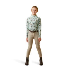 Ariat Youth Sunstopper 2.0 1/4 Zip Baselayer -Equestrian Supplies Shop S23 YTH ENGL 10043605 full