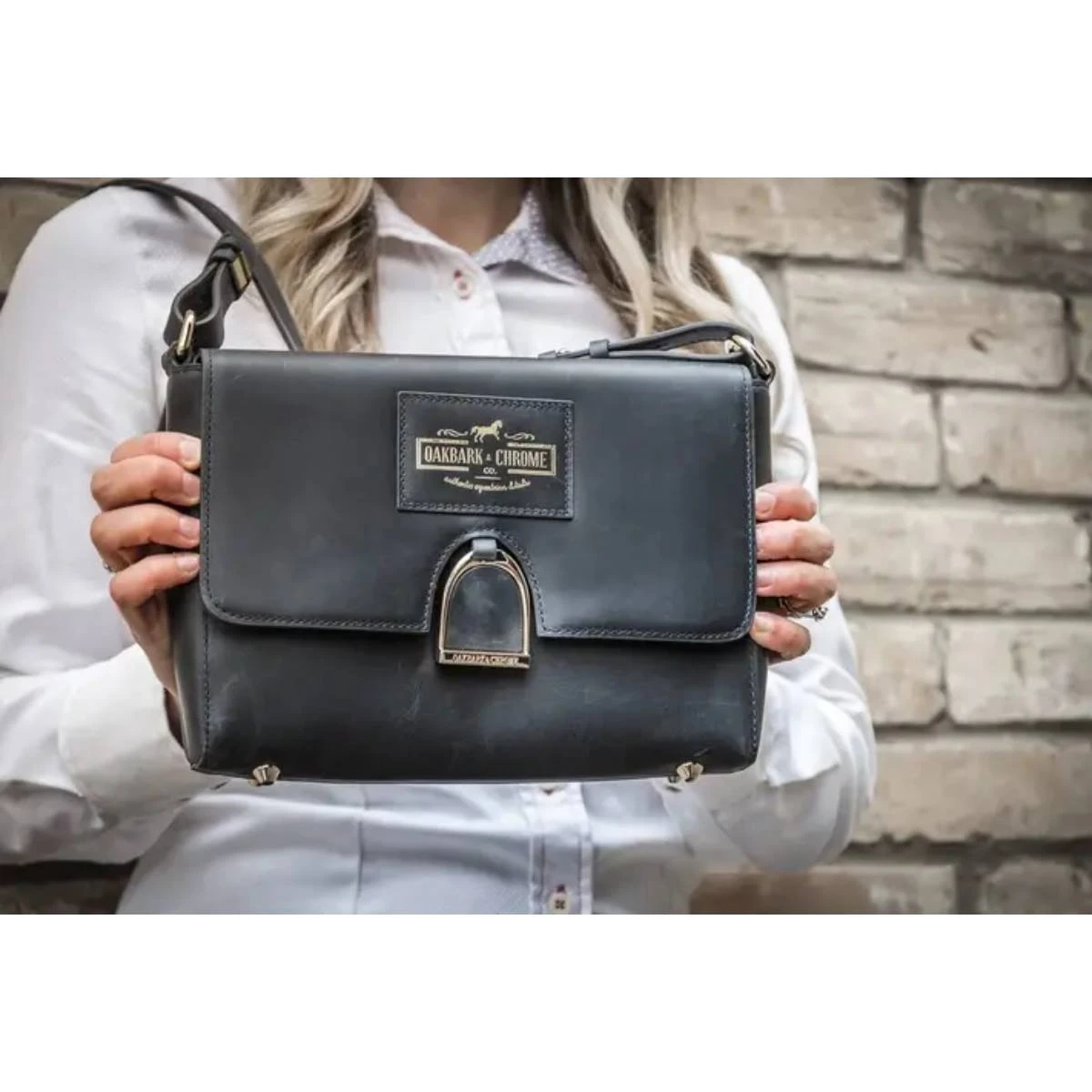 Oakbark & Chrome Shoulder Bag 4 Oakbark & Chrome Shoulder Bag - Image 2