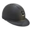 Samshield Custom Miss Shield Matte Black Chrome Black Blazon Crystal Helmet -Equestrian Supplies Shop Samshield Custom Miss.Shield Blazon.Crystals Black 00