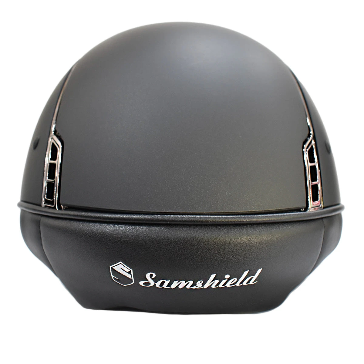 Samshield Custom Miss Shield Matte Black Chrome Black Blazon Crystal Helmet 13 Samshield Custom Miss Shield Matte Black Chrome Black Blazon Crystal Helmet - Image 11