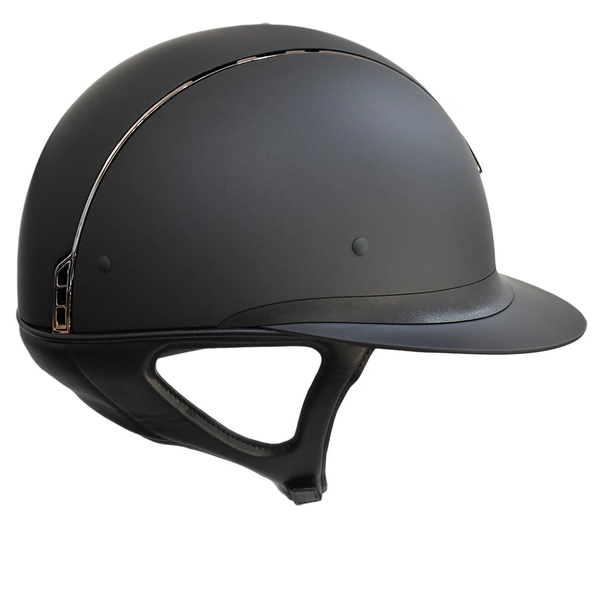 Samshield Custom Miss Shield Matte Black Chrome Black Blazon Crystal Helmet 4 Samshield Custom Miss Shield Matte Black Chrome Black Blazon Crystal Helmet - Image 2