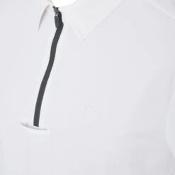 Samshield Men's Henri Short Sleeve Show Shirt -Equestrian Supplies Shop Samshield Henri White Front Detail
