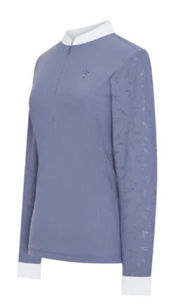 Samshield Women's Louison Long Sleeve Show Shirt -Equestrian Supplies Shop Samshield Louisen LS.Show .Shirt Tempest Front