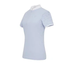 Samshield Women's Louison Short Sleeve Show Shirt 17 Samshield Women's Louison Short Sleeve Show Shirt -Equestrian Supplies Shop Samshield Louison.SS Powder.Blue Front