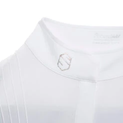 Samshield Women's Sophia Long Sleeve Shirt -Equestrian Supplies Shop Samshield Sophia Anthracite.Jacquard Collar