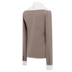 Samshield Women's Sophia Long Sleeve Shirt -Equestrian Supplies Shop Samshield Sophia Taupe.Jacquard Back