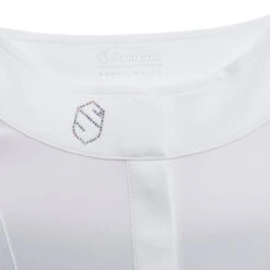 Samshield Women's Sophia Long Sleeve Shirt -Equestrian Supplies Shop Samshield Sophia Taupe.Jacquard Collar