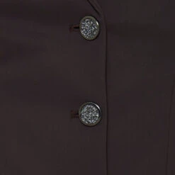 Samshield Womens Victorine Crystal Fabric Jacket 21 Samshield Womens Victorine Crystal Fabric Jacket -Equestrian Supplies Shop Samshield Victorine Crystal Brown Front Detail