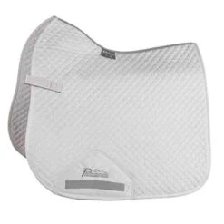 Shires Performance Suede Dressage Saddle Pads -Equestrian Supplies Shop Shires SuedeDressageSaddleCloth White